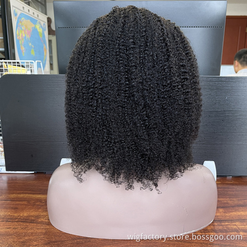 Headbang 10-30Inch human hair wigs in nigeria, cheap 100 human afro curly headband wig, 150% afro kinky human hair wig